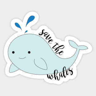 Save the Whales Sticker